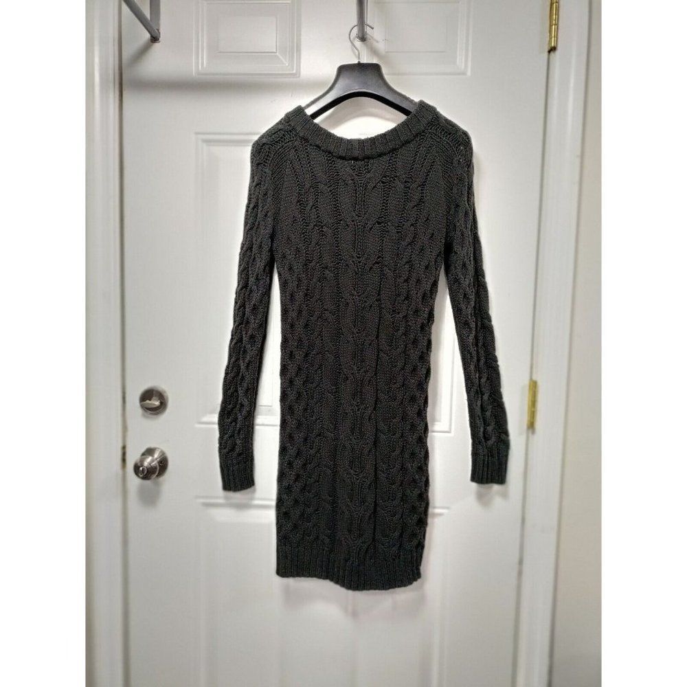Herra Collection Black Chunky Cable Knit Dress M - Picture 4 of 9